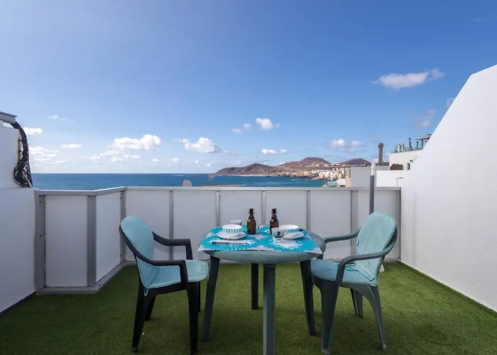 アパート Penthouse Turismar Loft-terrace & Oceanview *